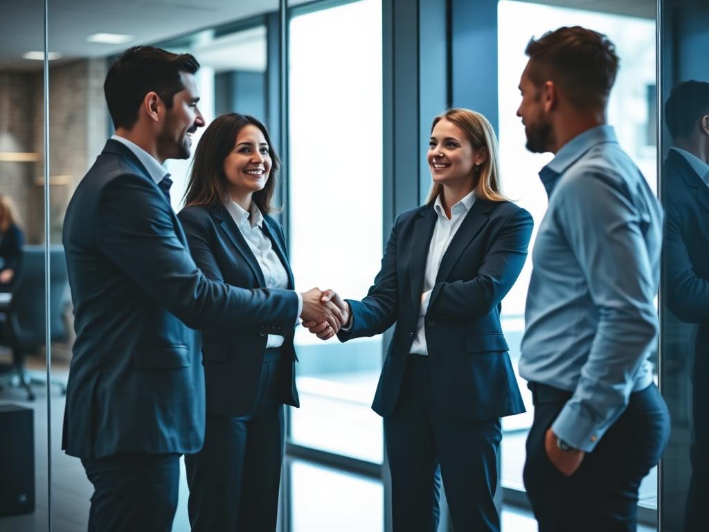 Réunion d'affaires en entreprise